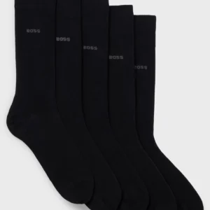 Five-pack of regular-length socks in a cotton blend